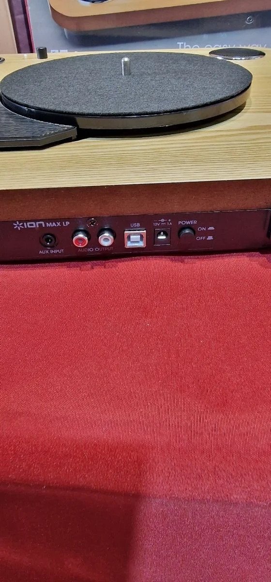 ION Audio Max LP - Tocadiscos de vinilo de 3 Velocidades - Imagen 8