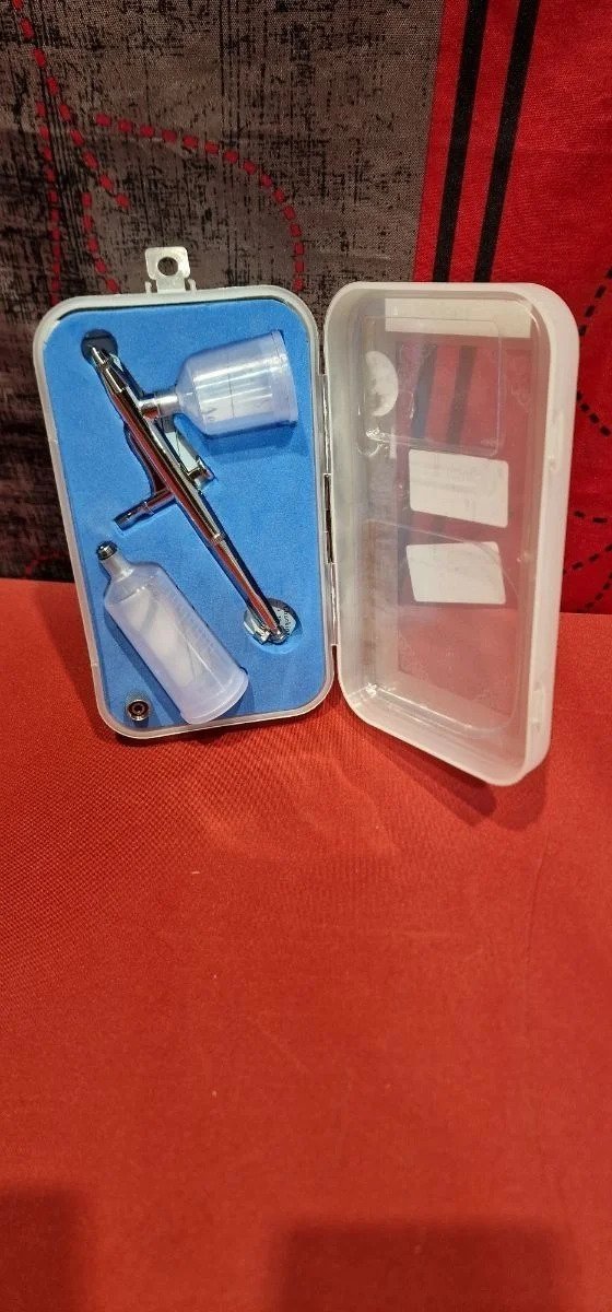 Kits de pintura con pincel de aire, con sistema de seguridad de bloqueo de gatillo - Imagen 2