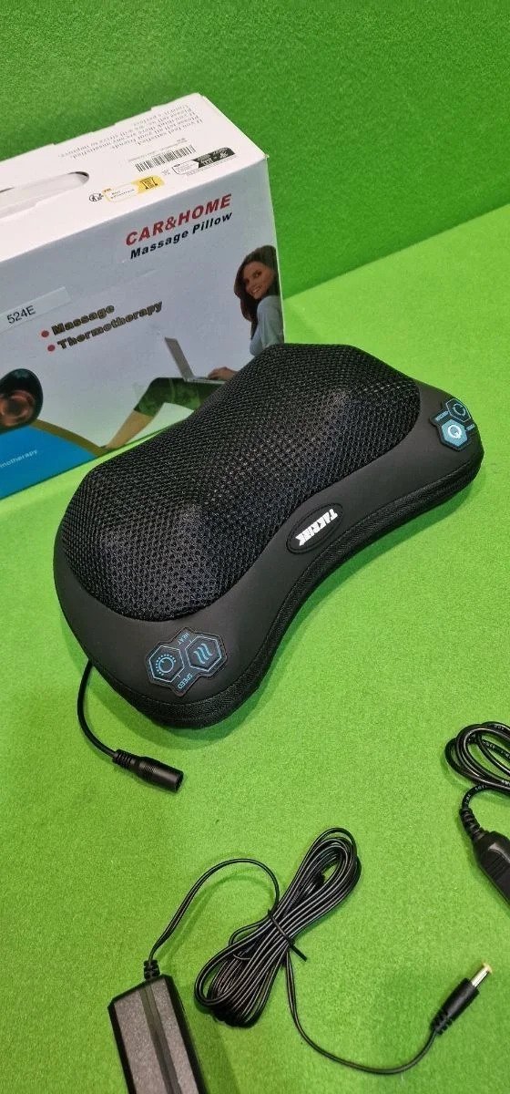 AKRINK Cojín de Masaje Eléctrico Masajeador Almohada Masajeador Shiatsu - Imagen 4