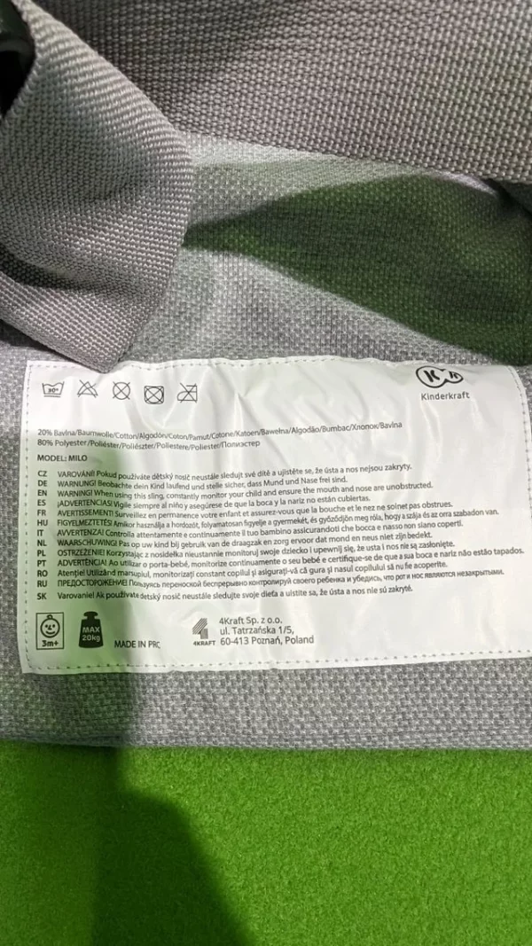 Kinderkraft Mochila Portabebé MILO, Canguro - Imagen 5