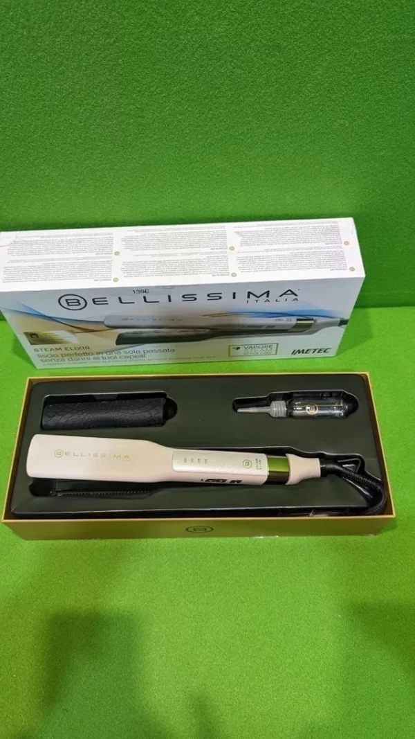 Bellissima Imetec Steam Elixir, plancha de vapor, cabello liso - Imagen 3