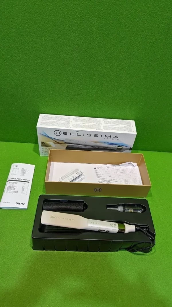 Bellissima Imetec Steam Elixir, plancha de vapor, cabello liso - Imagen 4