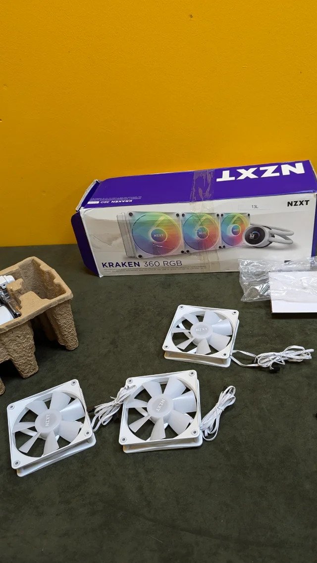 NZXT Kraken 360 RGB - Enfriador líquido de CPU AIO de 360 mm - Imagen 9