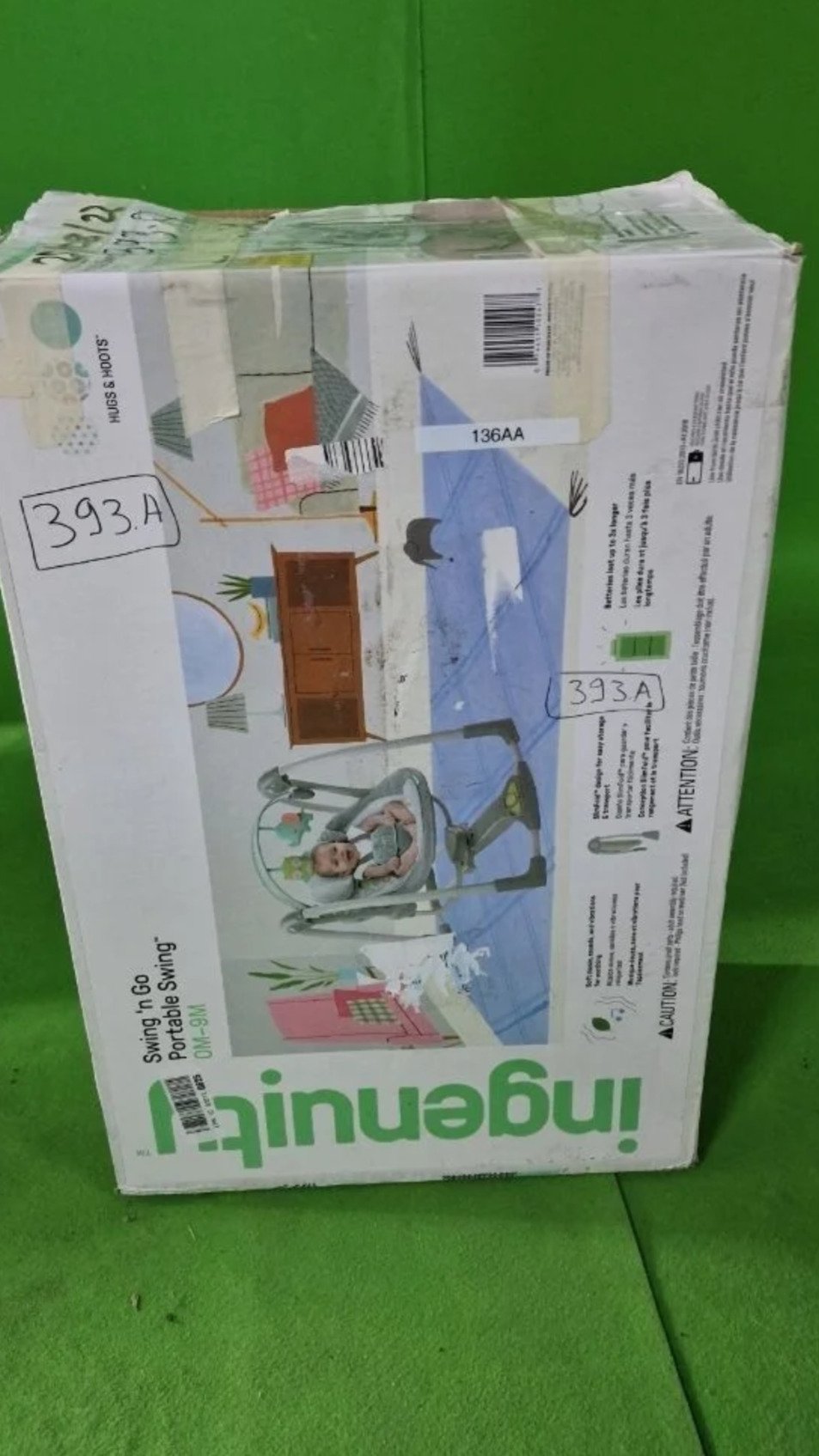 Ingenuity, Columpio Compacto Plegable Hugs & Hoots - Imagen 9