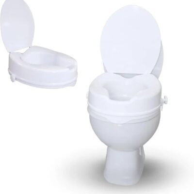 Mobiclinic®, Elevador WC para adulto, Con tapa, 10 cm