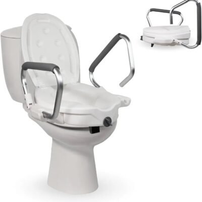 Mobiclinic, Elevador WC para adultos con reposabrazos, Guadiana