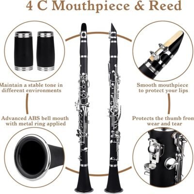 SLADE Clarinete Bb Clarinete Principiante para Estudiantes