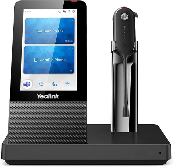 Yealink WH67 - Auricular inalámbrico DECT con Base Avanzada