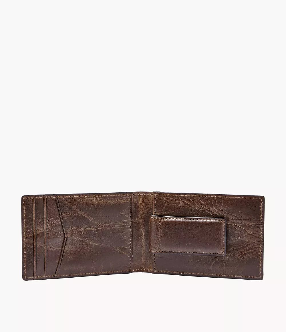 Cartera plegable Derrick con clip para billetes