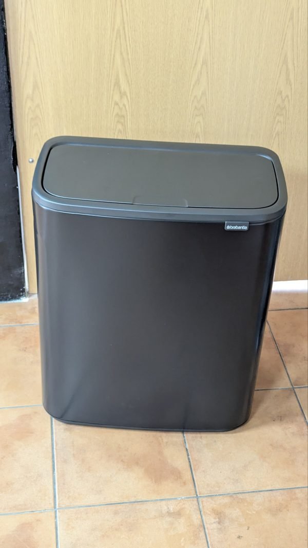 Brabantia Cubo de basura Negro mate 60L - Imagen 6