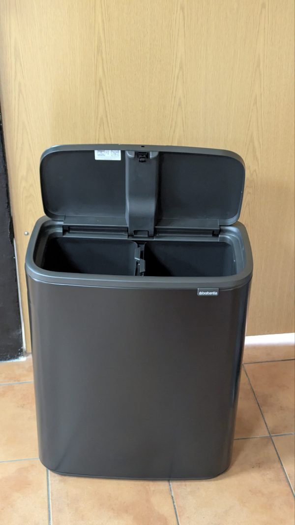 Brabantia Cubo de basura Negro mate 60L - Imagen 10