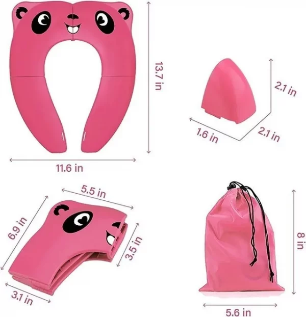 Reductor WC Niños - RIGHTWELL Tapa plegable wc niños - Imagen 2