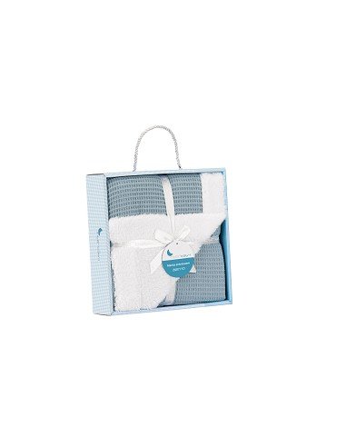 Interbaby Manta Nido de Abeja con Borreguito