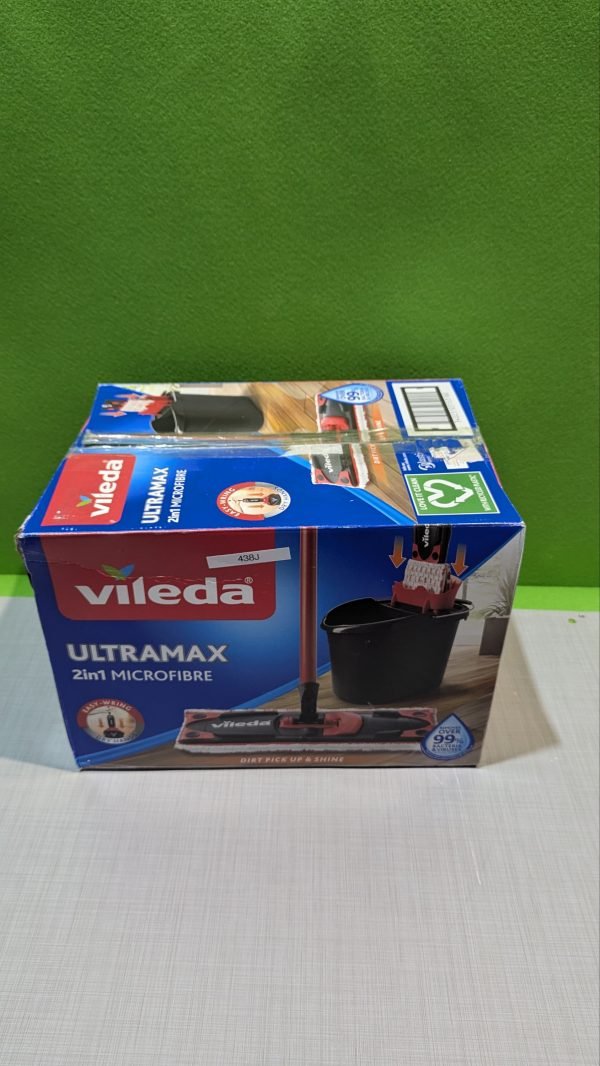 Vileda Ultramax  Mopa de microfibras para Fregar y Cubo con escurridor - Imagen 9