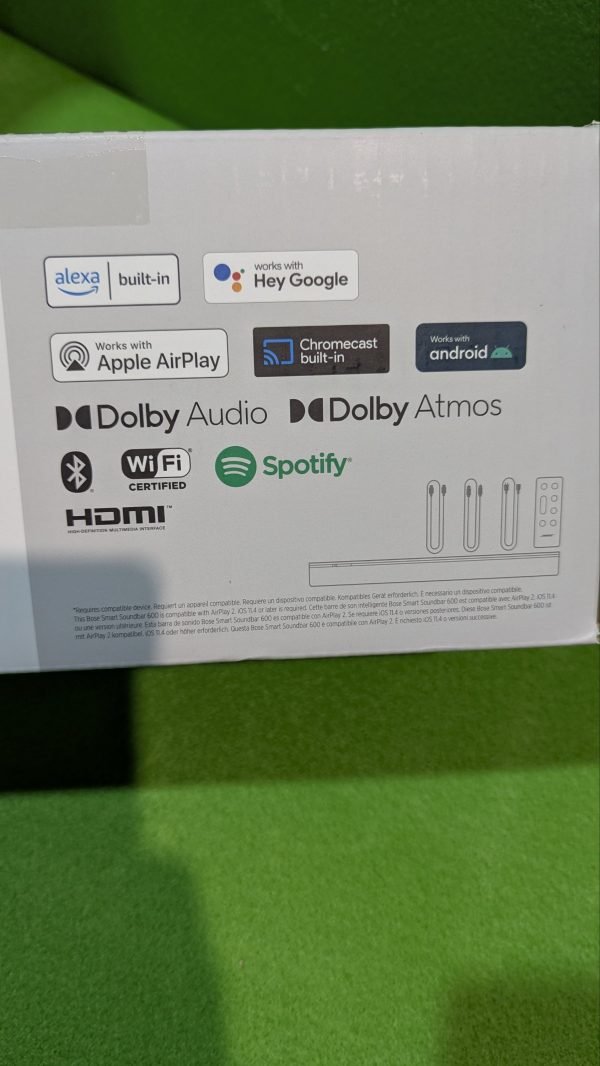 Bose Smart Soundbar 600 Dolby Atmos con Alexa integrada - Imagen 8