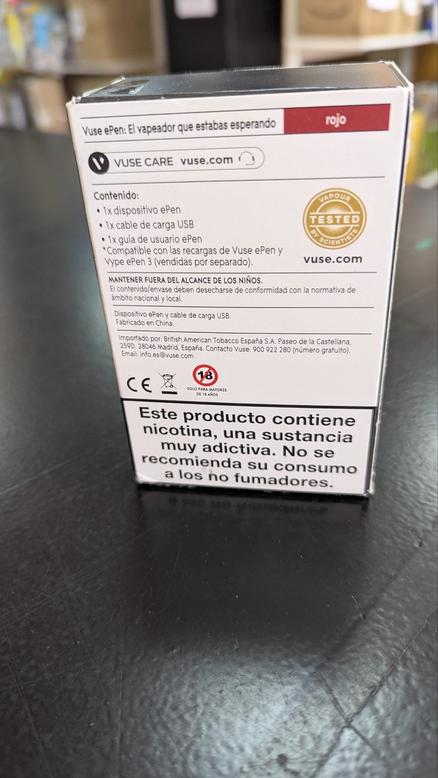 VUSE Vaper recargable ePen, Sin Nicotina - Imagen 5