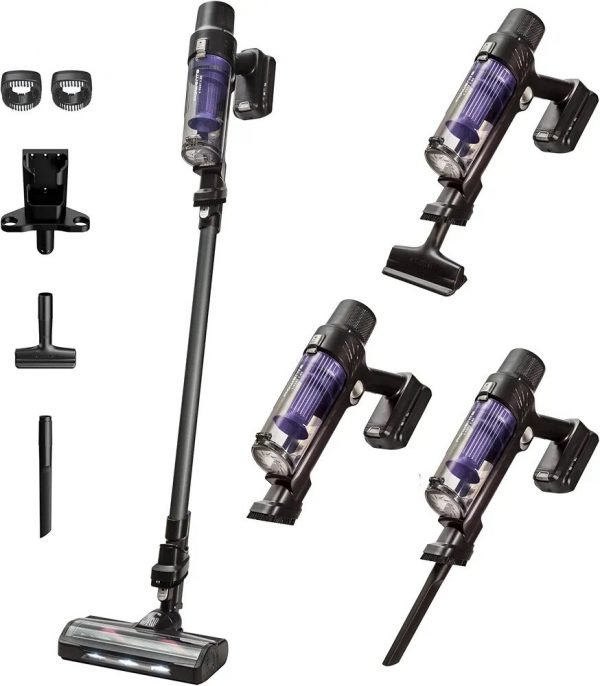 Aspirador escoba sin cable equipada con un motor de 140 W de potencia