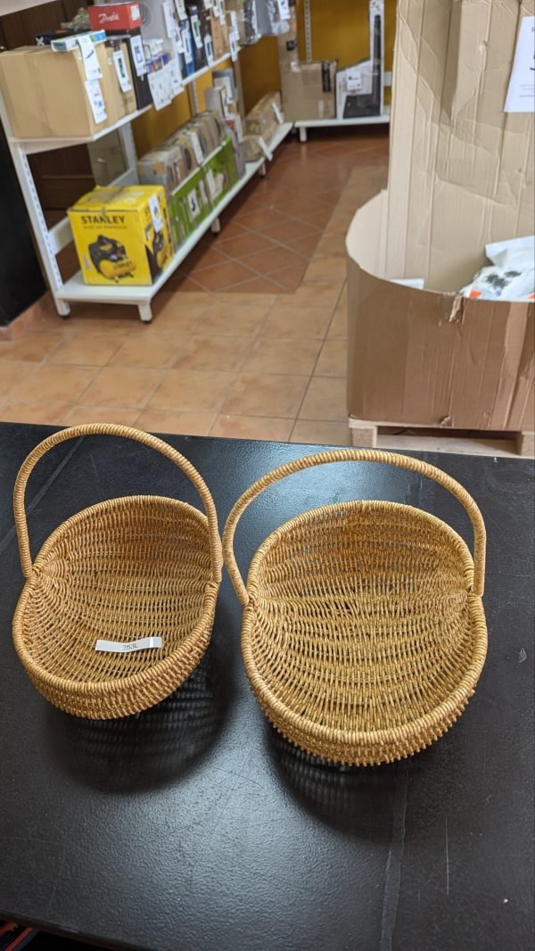 2 Cestas de mimbre con cesta de mimbre para boda - Imagen 5