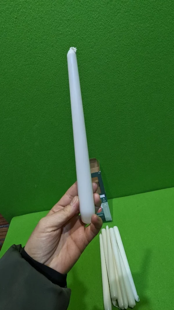 Bolsius Velas cónicas Blanco 8 unidades - Imagen 4