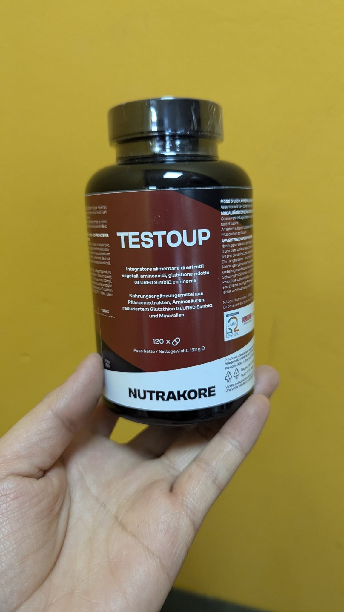 Nutrakore TestoUp Potenciador Energizante de Testosterona para Hombres