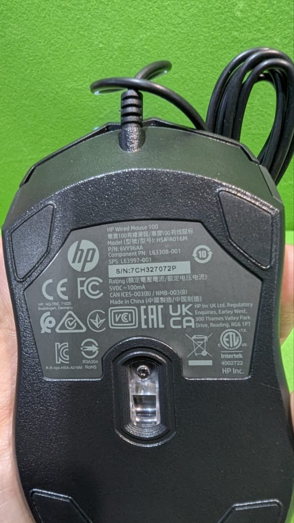 HP 100 - Ratón con Cable - Imagen 4