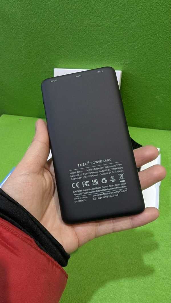 INIU Power Bank, Slimmest USB C Triple 3A - Imagen 3