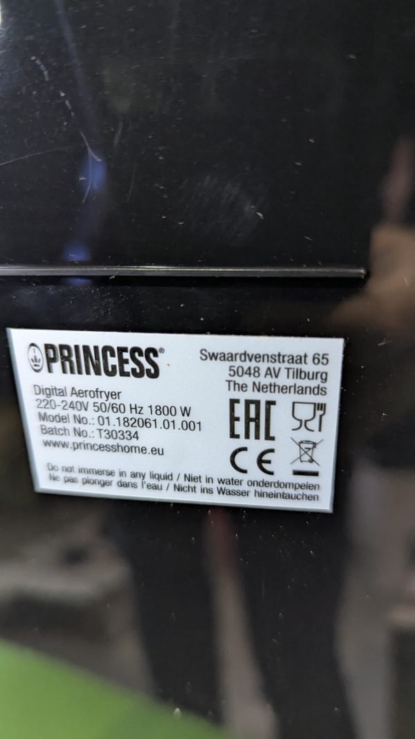 Princess 182061 Freidora sin aceite 6.5 L - Imagen 13
