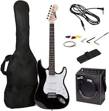 RockJam guitarra eléctrica de tamaño completo con amplificador