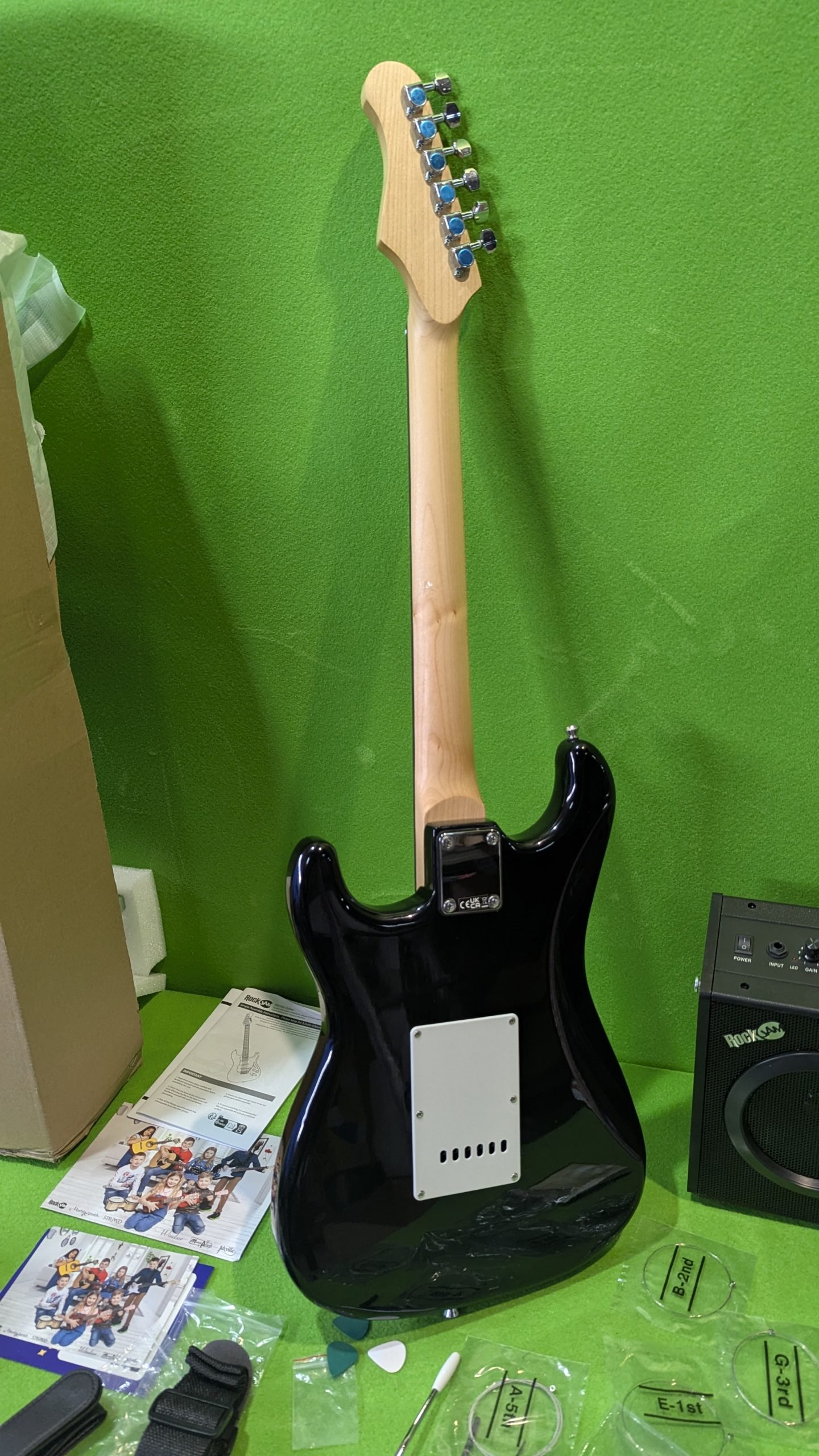 RockJam guitarra eléctrica de tamaño completo con amplificador - Imagen 11