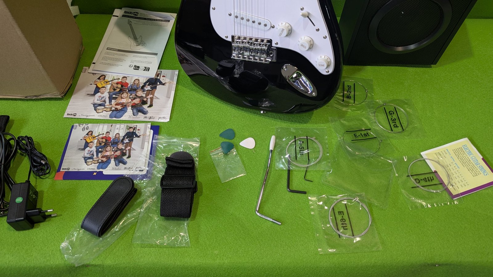 RockJam guitarra eléctrica de tamaño completo con amplificador - Imagen 15