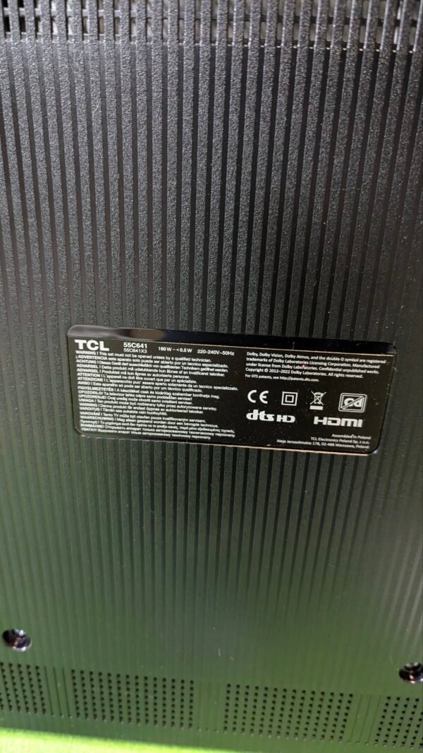 REPUESTOS TCL TV 55" 55C641, QLED - Imagen 4