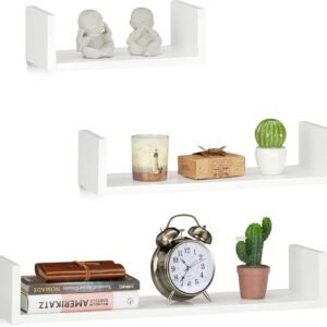 Relaxdays Juego de Baldas Flotantes Modernas