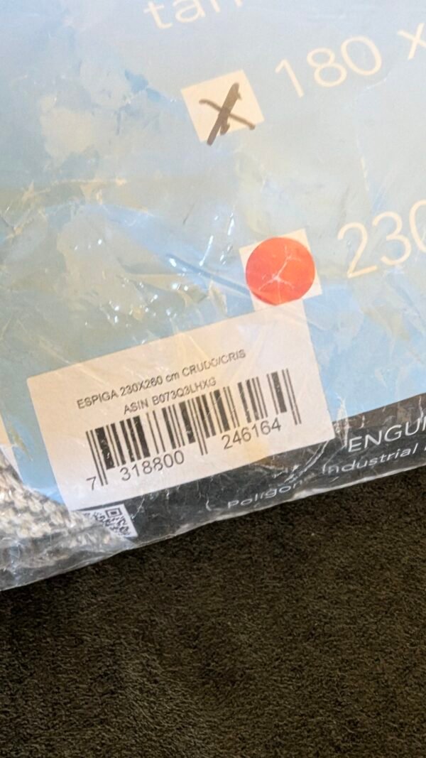 Martina Home Foulard Multiusos Espiga 180X260 Cm Crudo/Gris - Imagen 6