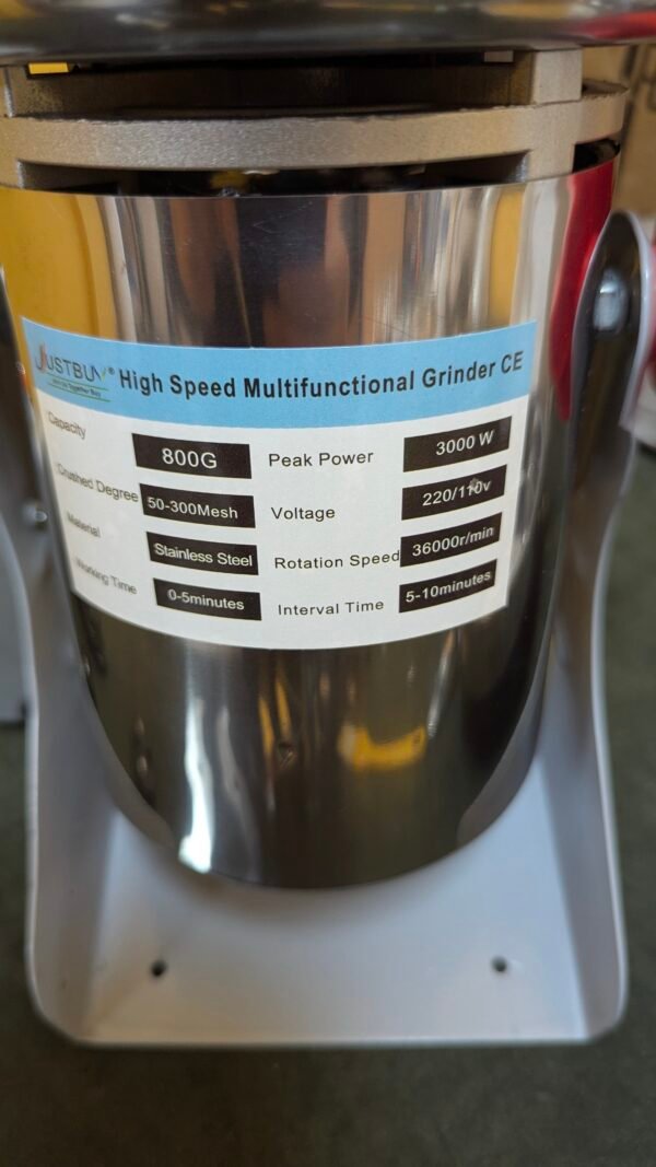 Molinillo de hierbas de gran capacidad, 800G, 3000W - Imagen 6