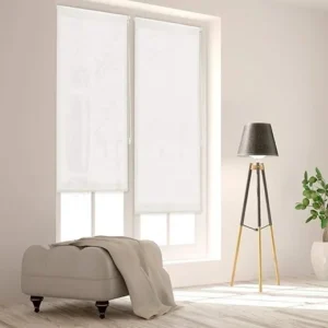 Blindecor Estor Enrollable Easyfix Translúcido Liso Crudo, 42 x 180 cm