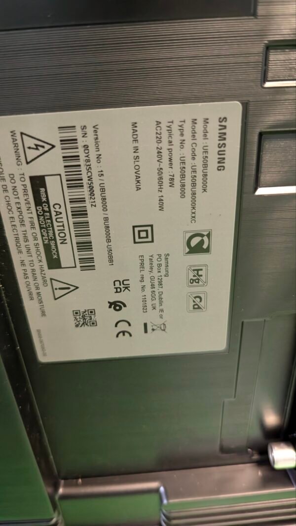 REPUESTOS Samsung TV Crystal UHD 2022 50BU8000 - Imagen 5