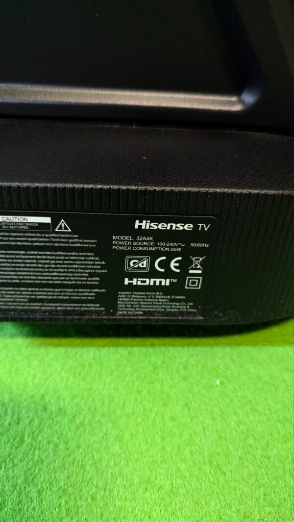 REPUESTOS Hisense TV 32A4K - HD Smart TV de 32" - Imagen 4