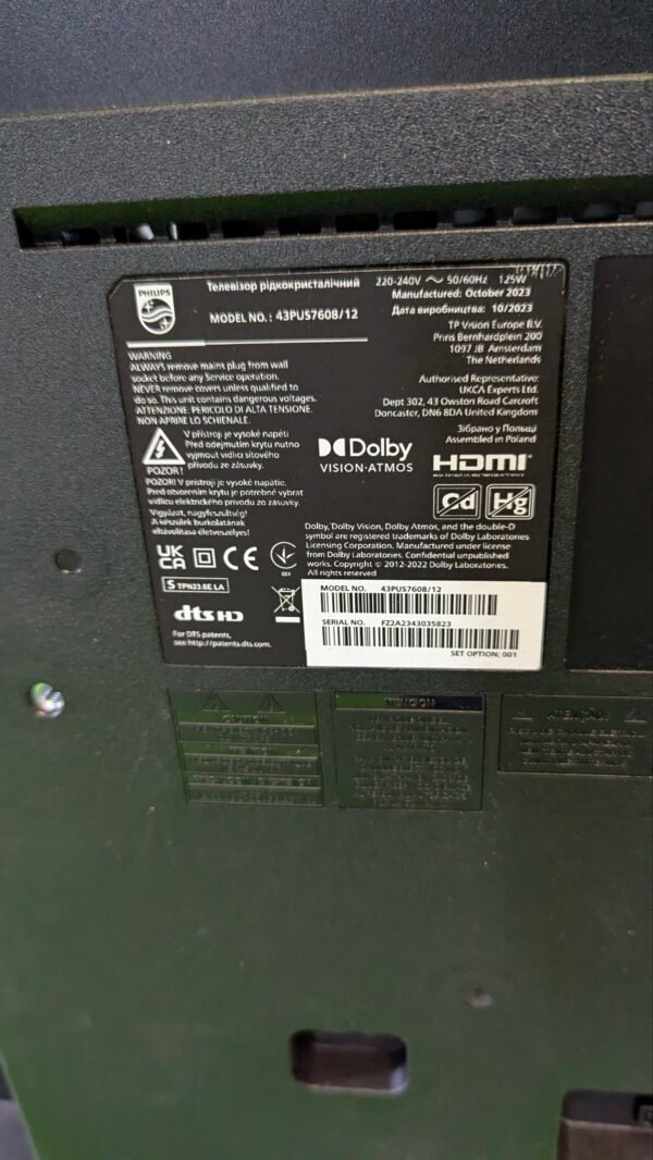REPUESTOS Philips Smart 4K TV|PUS7608 43 Pulgadas - Imagen 6