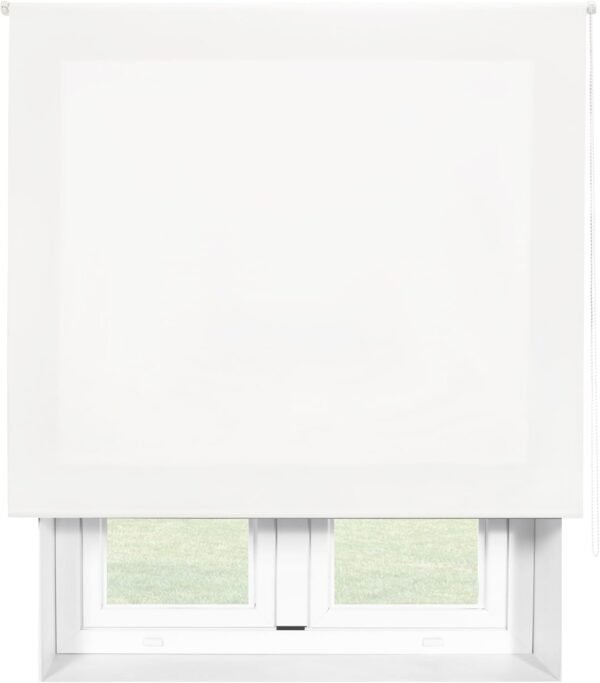 Blindecor Ara Estor enrollable Blanco Roto 90 x 175 cm