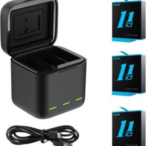 ELESIN Baterías y Cargador para GoPro Hero 12 Hero 11/10/9