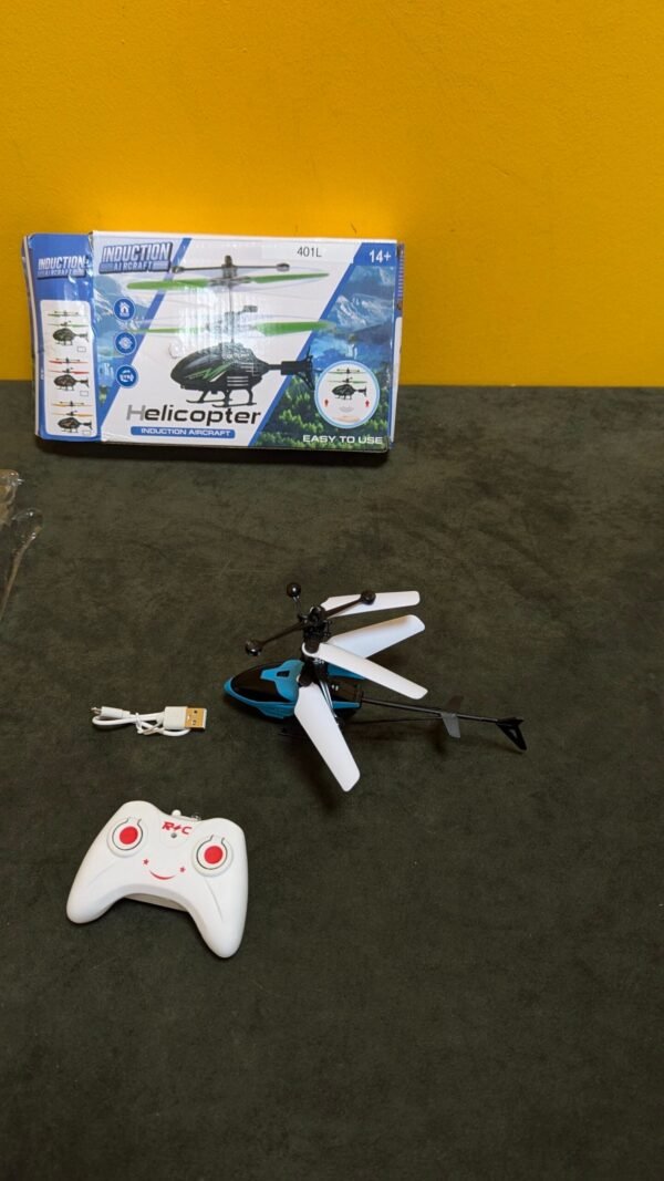 Mini helicóptero de inducción RC con luz de retención de altitud - Imagen 7