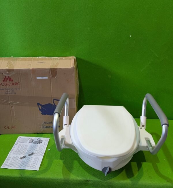 Elevador WC para Adultos, 17cm con reposabrazos abatibles y Acolchados - Imagen 3