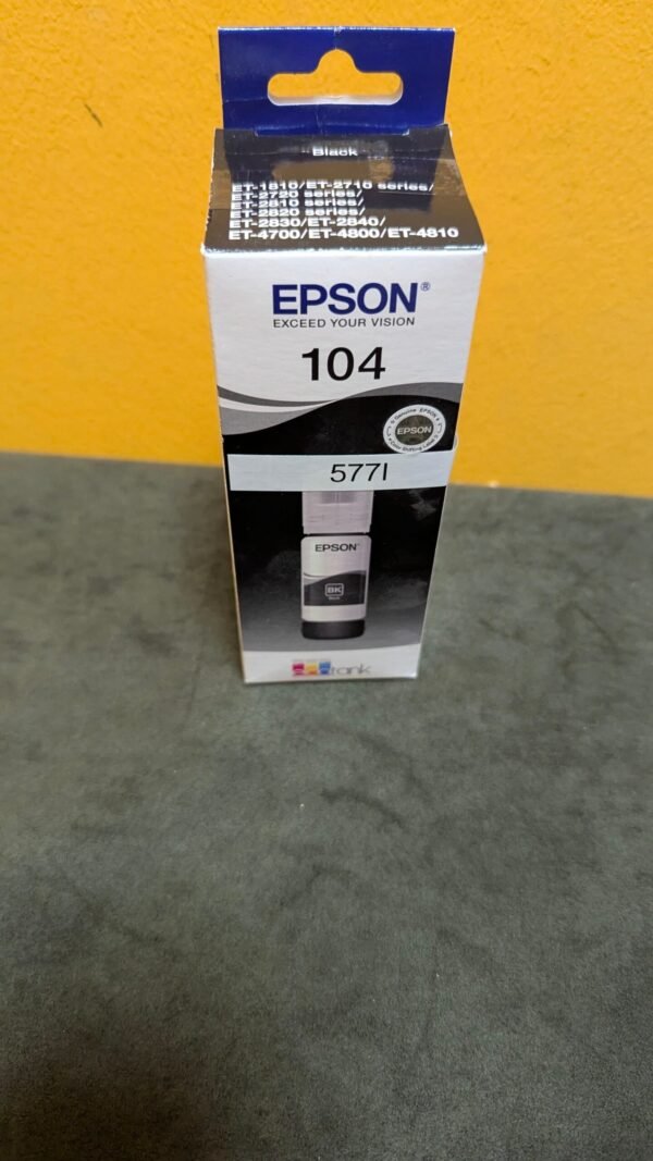 Epson C13T00P140 Tinta 104 negro, 4500 Lados EcoTank, 65 ml - Imagen 7