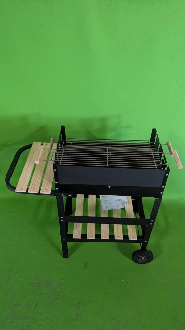 AKTIVE Barbacoa de carbón portátil con doble parrilla - Imagen 2