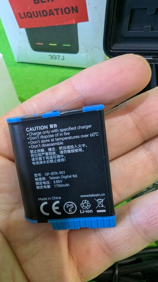 ELESIN Baterías y Cargador para GoPro Hero 12 Hero 11/10/9 - Imagen 12
