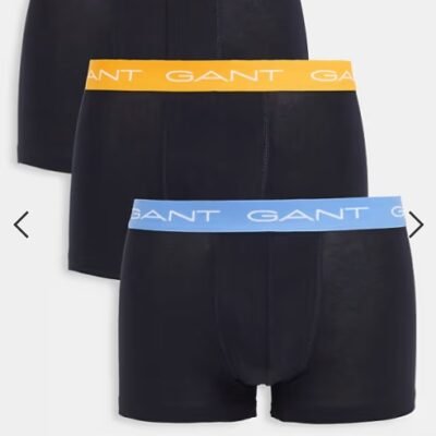 Pack de 3 calzoncillos negros GANT