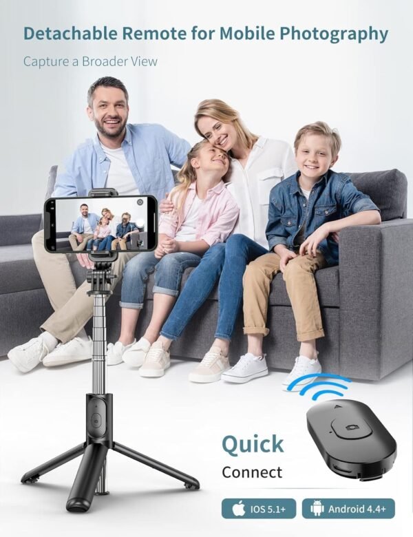 Trípode con Control Remoto Inalámbrico Desmontable