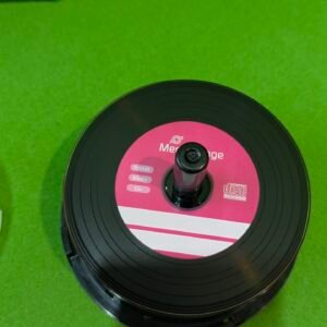 32 Discos CD en blanco DD-R de vinilo con fondo negro 52 x 700 mb 80m