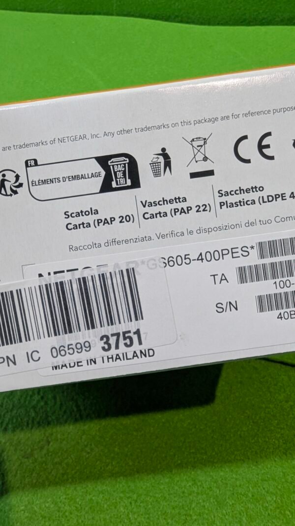 NETGEAR Switch Gigabit de 5 Puertos GS605-400PES - Imagen 9