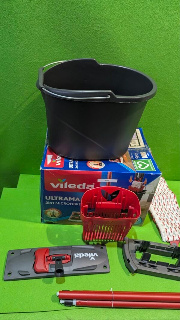 Vileda Ultramax  Mopa de microfibras para Fregar y Cubo con escurridor - Imagen 4